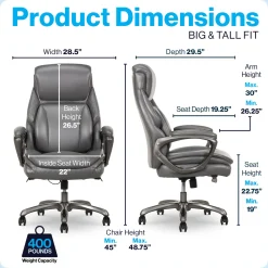Zander Faux Leather Big & Tall Office Chair