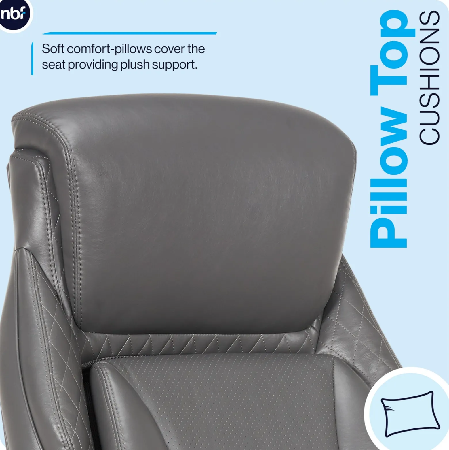 Zander Faux Leather Big & Tall Office Chair