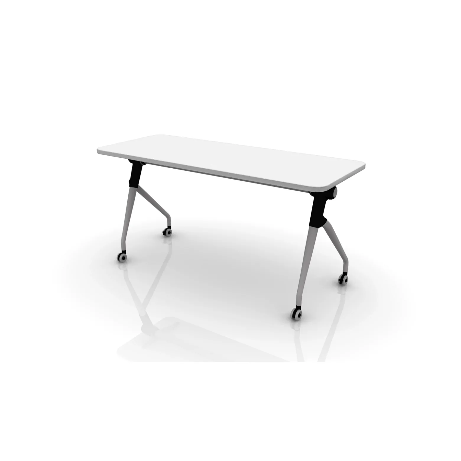 Zook Flip-Top Rolling Mobile Table - 60”W