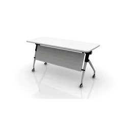 Zook Flip-Top Rolling Mobile Table - 60”W