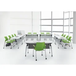 Zook Flip-Top Rolling Mobile Table - 60”W