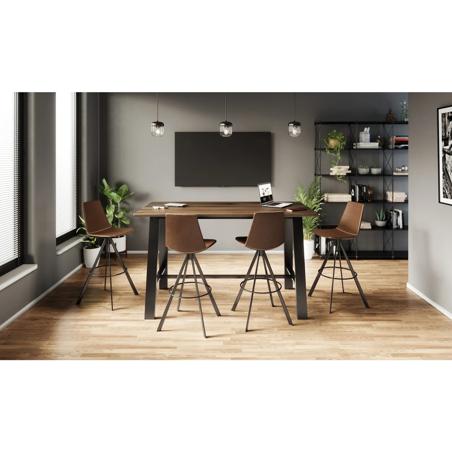 Zoso Swivel Bar Stool - 30”H Seat