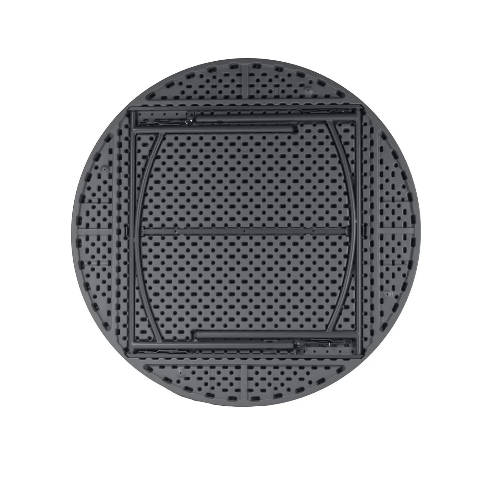 Zown 71" Round Blow Mold Folding Table