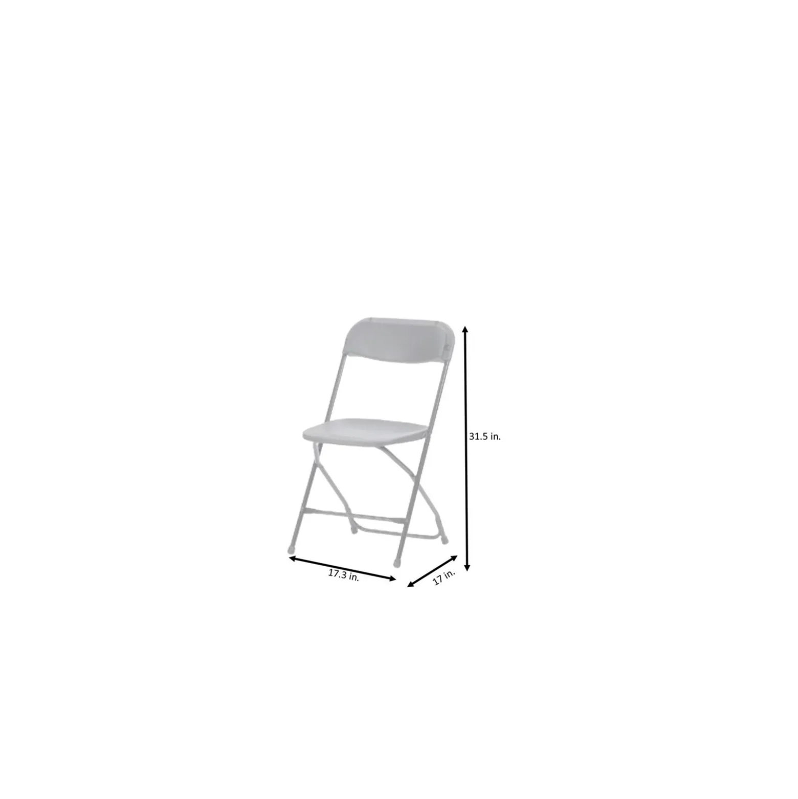 ZOWN Folding Chair Set - 8 PK