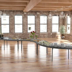 Zown Moon-Shaped Folding Table