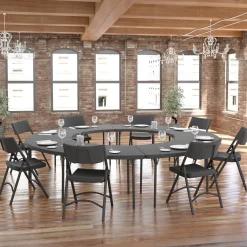 Zown Moon-Shaped Folding Table